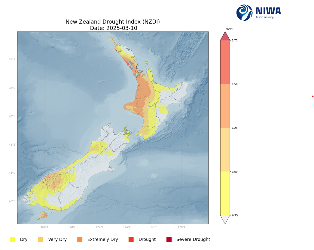 New Zealand drought index